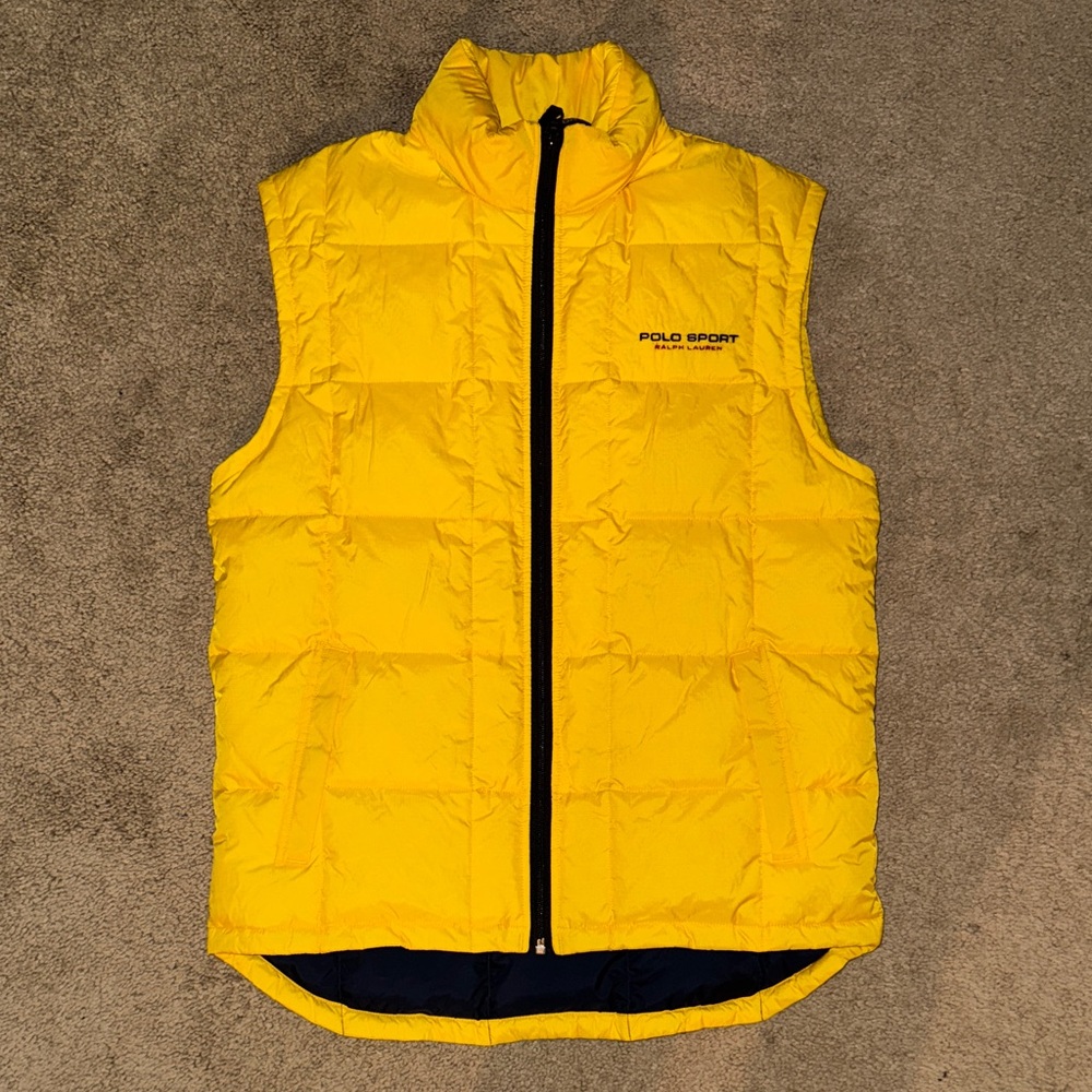 Ralph Lauren Bright Yellow Puffer Vest